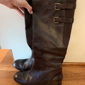 Enzo Angiolini brown leather boots size 8.5